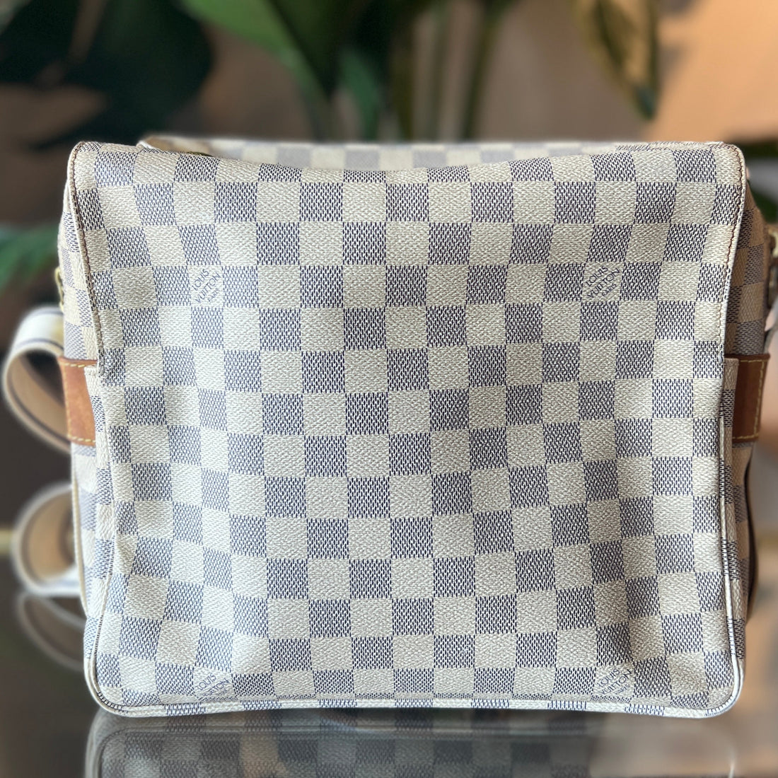 LOUIS VUITTON Damier Azur Naviglio Shoulder Bag