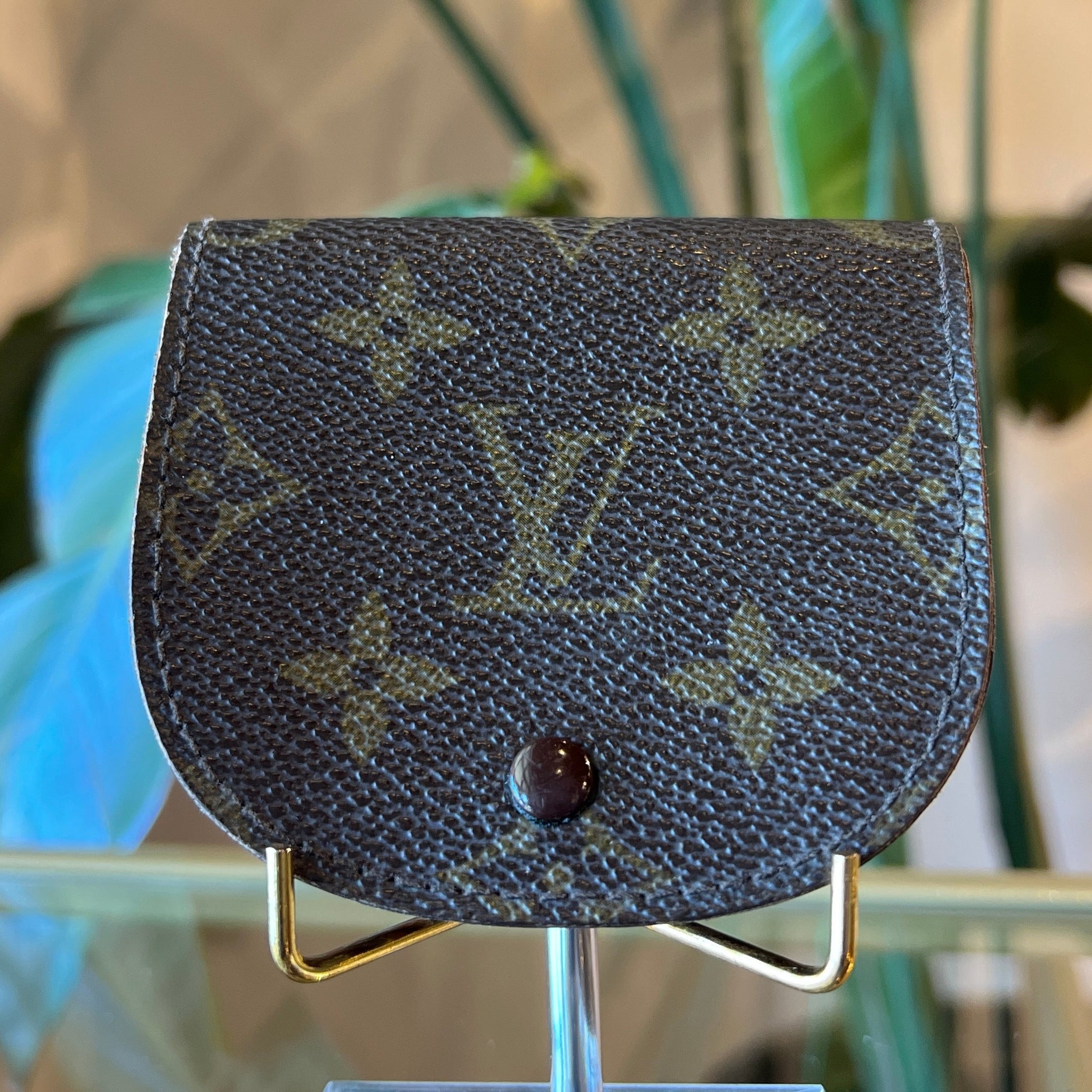LOUIS VUITTON  Porte Monnaie Cuvette Brown Monogram Coin Purse
