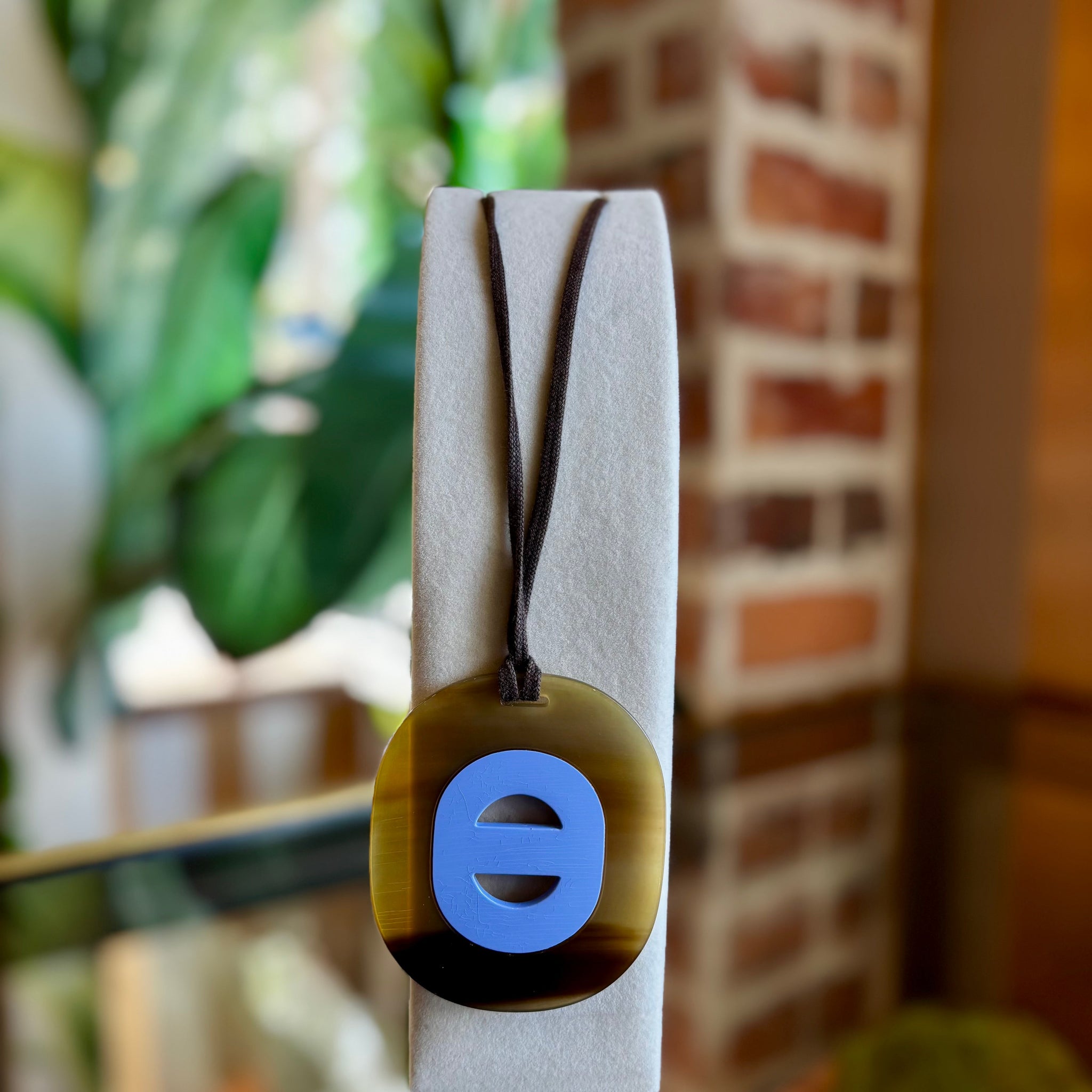 HERMES Horn Fidelio Virage Pendant Necklace