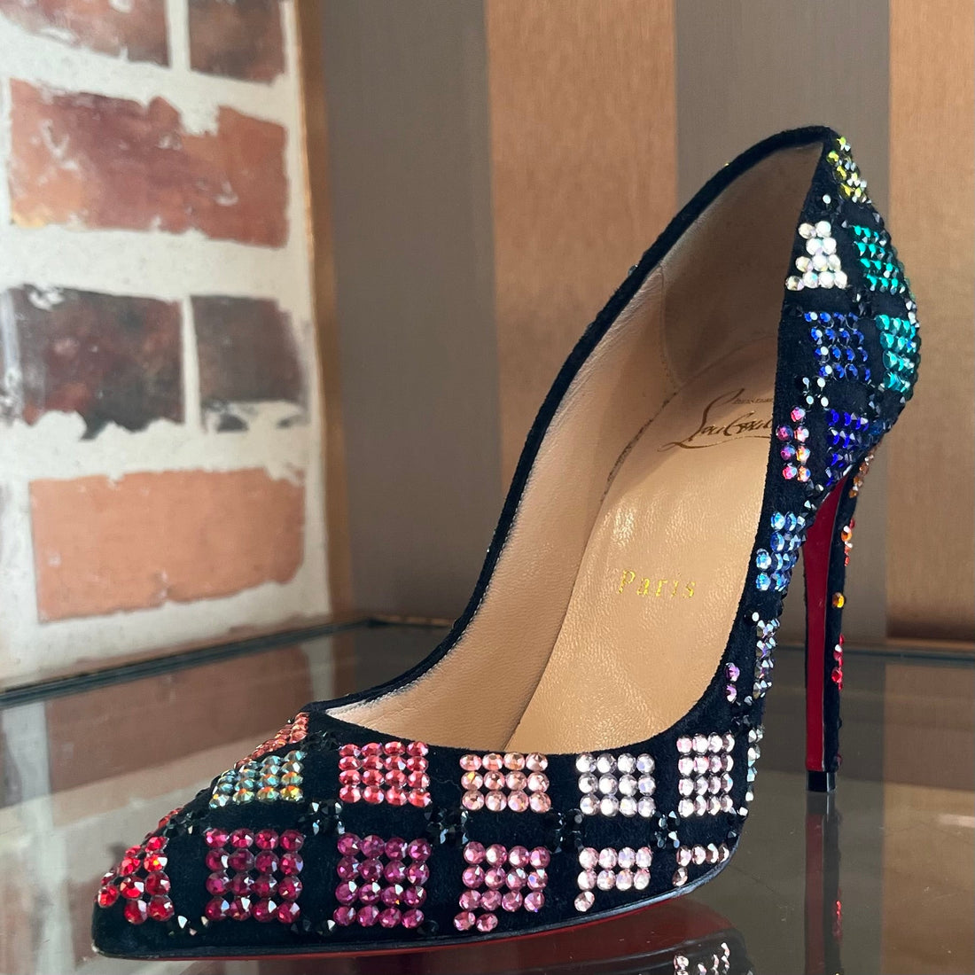 CHRISTIAN LOUBOUTIN Areletta 100 Pigalle Pumps SZ 36.5 (6.5 US)