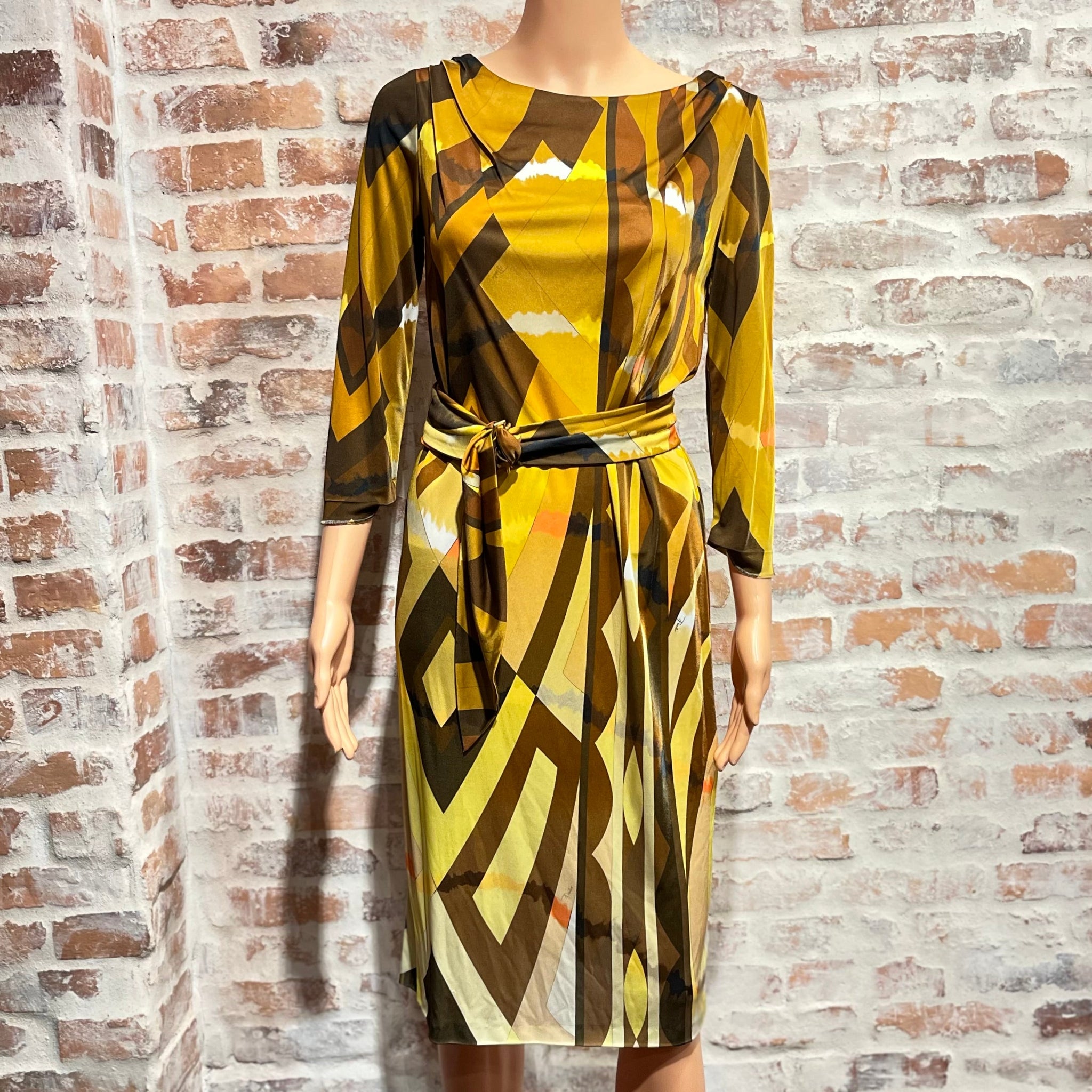 EMILIO PUCCI Printed Rayon Dress SZ4