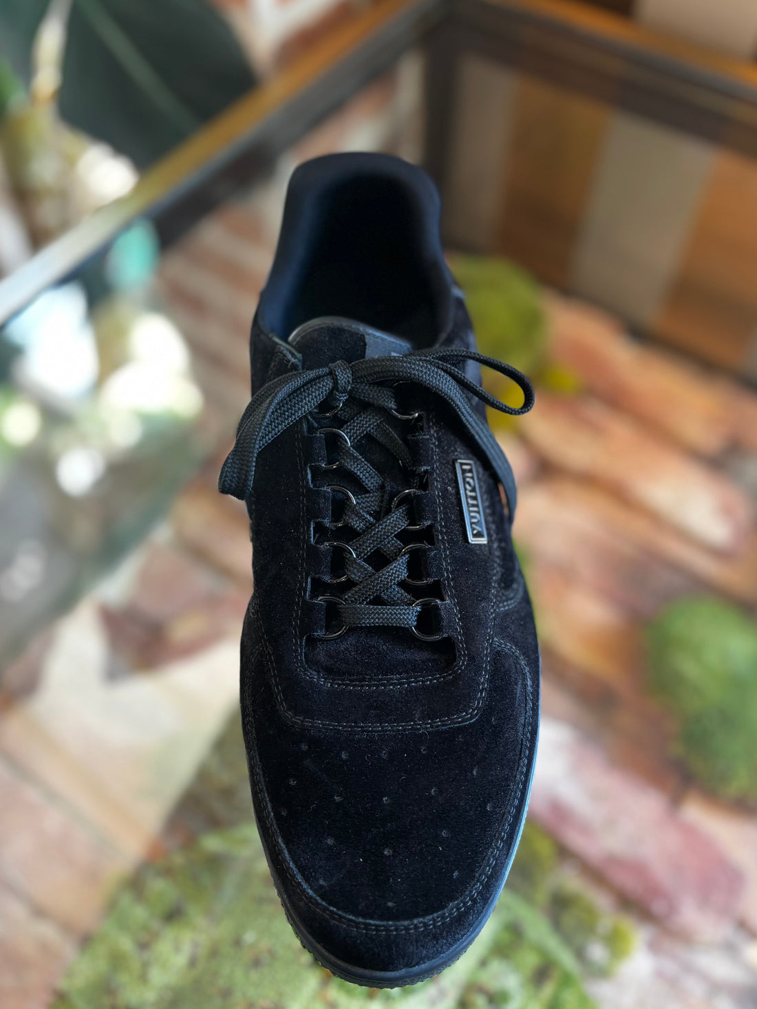LOUIS VUITTON Black Suede MENS Trainers