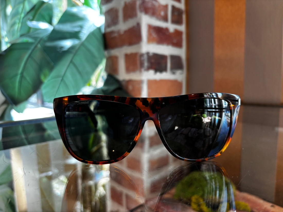 SAINT LAURENT SL1 Tortoise Sunglasses
