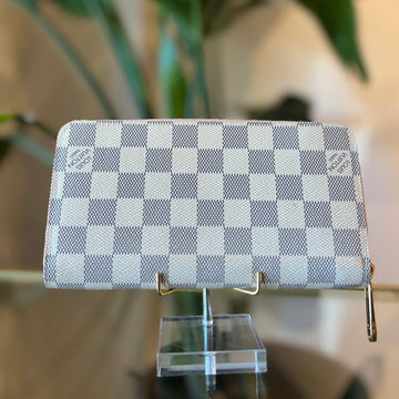 LOUIS VUITTON Damier Azur Canvas Zippy Wallet