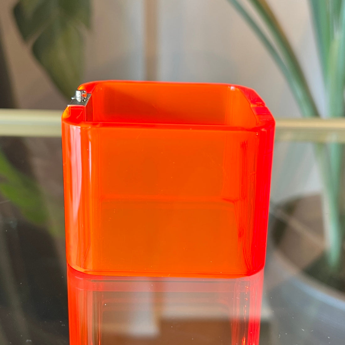 BOTTEGA VENETA Orange Acrylic Clamper Bracelet