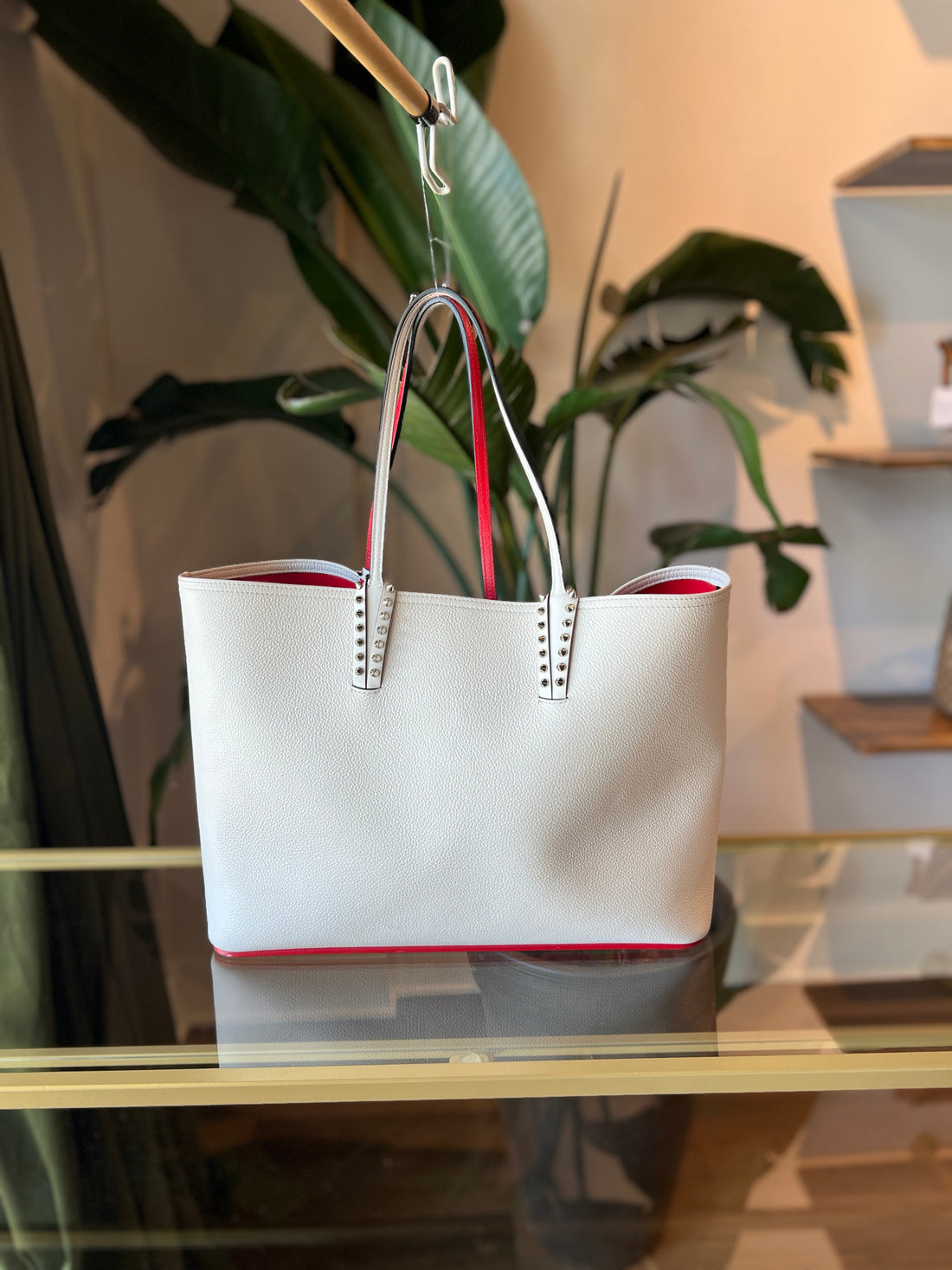CHRISTIAN LOUBOUTIN  Cabata Soft Grained Leather Tote Bag