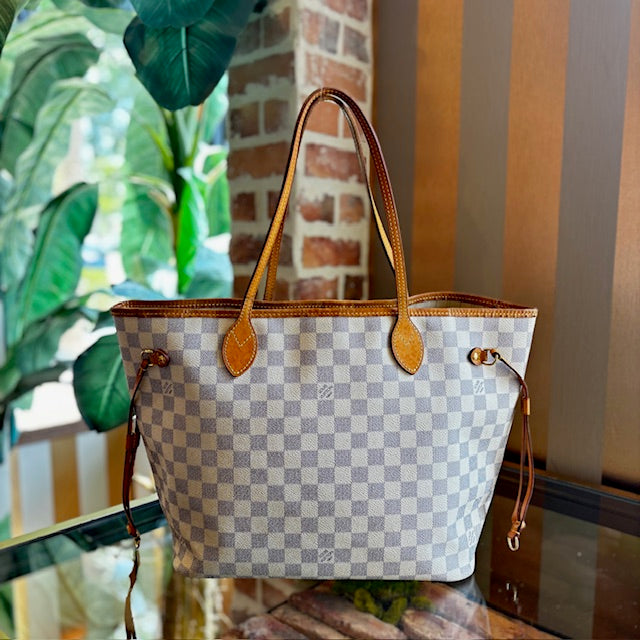 LOUIS VUITTON Damier Azur Neverfull MM