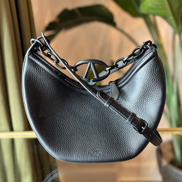 VALENTINO Small VLogo Moon Hobo Bag