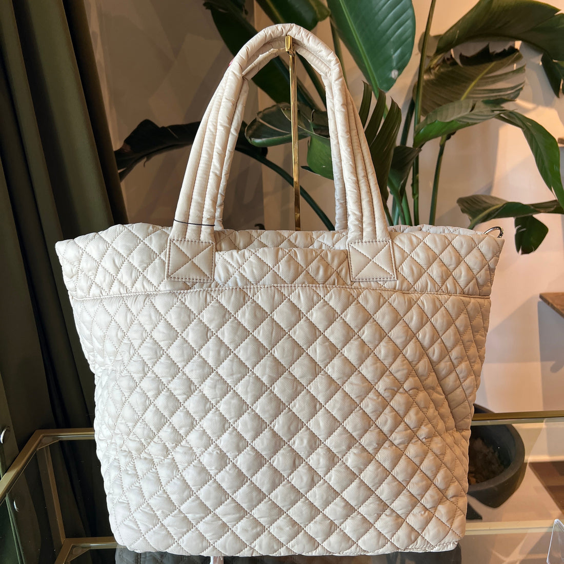 MZ WALLACE Medium Buff Metro Tote Deluxe