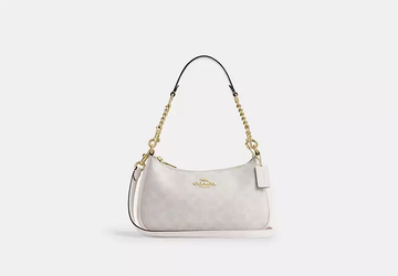 Coach Teri Shoulder Bag In Signature Canvas Women's