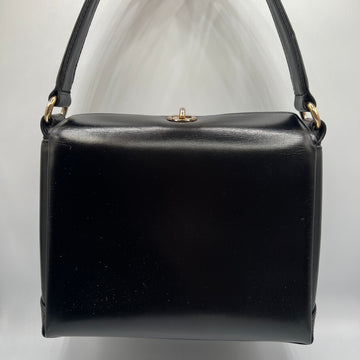 Vintage black Boxcalf Shoulder Bag