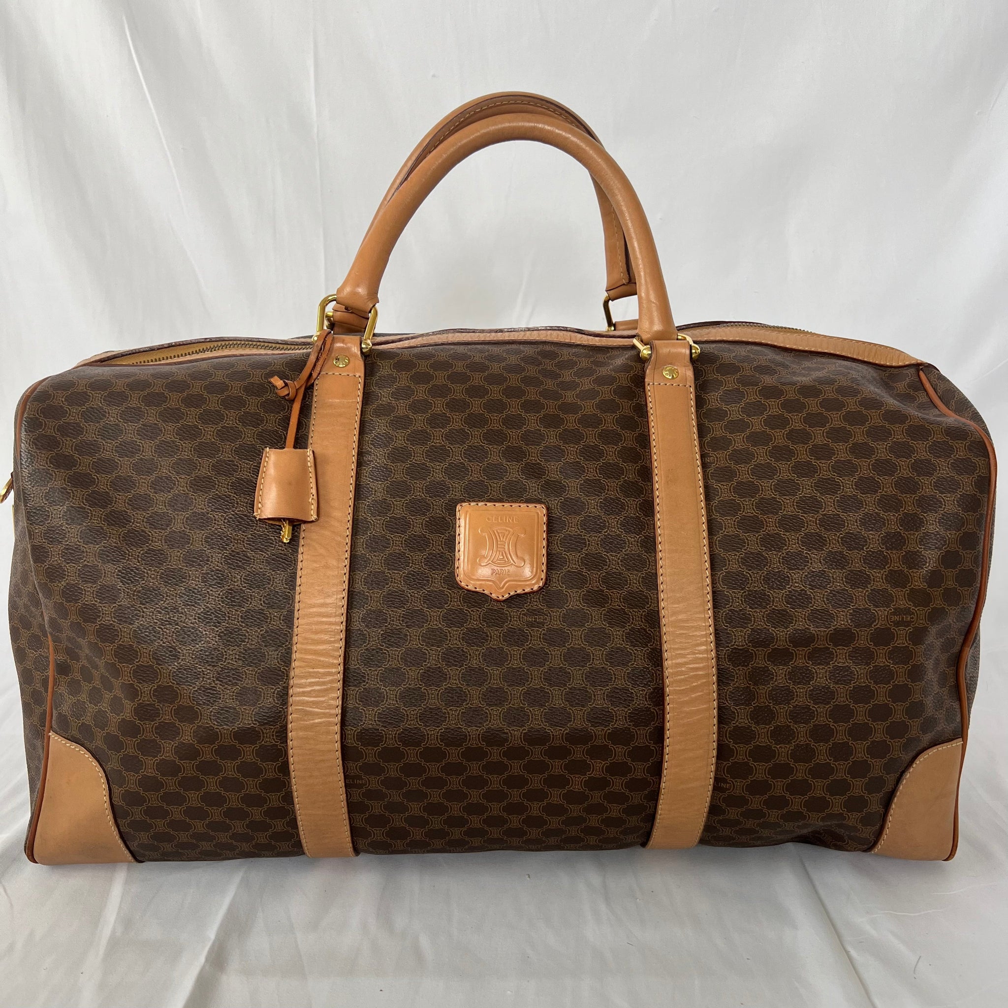 Light Tan Macadam Boston Weekender