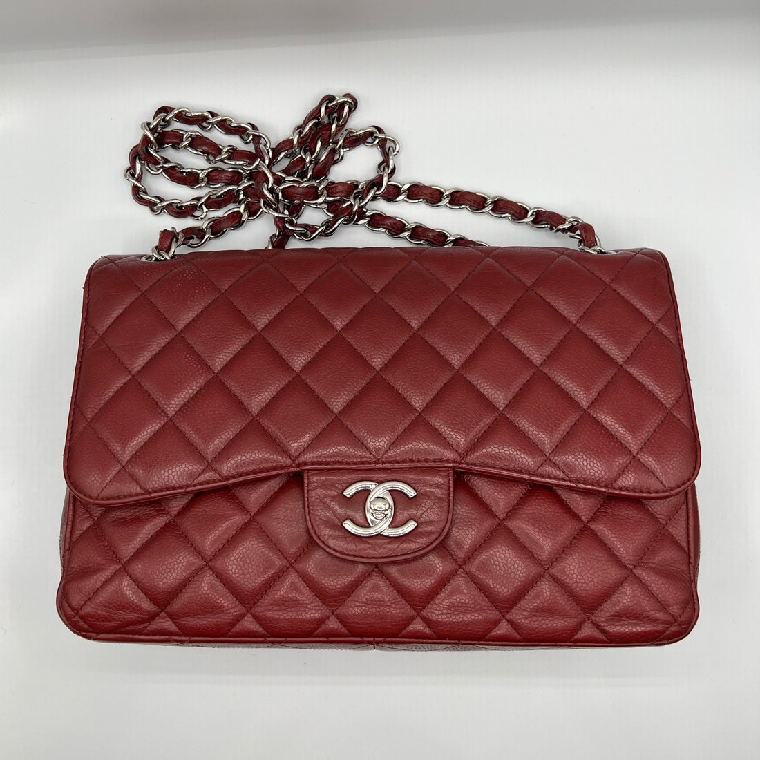 Red Caviar Jumbo Classic Double Flap