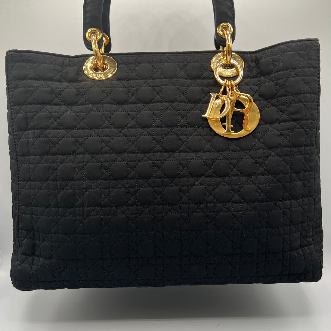 Black Nylon Cannage Large Lady Dior